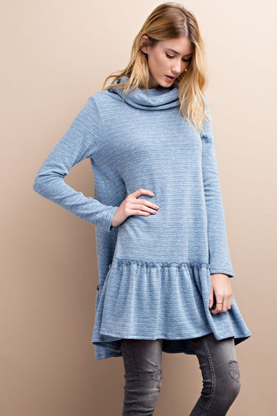 【et.UNiVER】Many way frill dress ブルー Sサイズ et.UNiVER】Many way frill dress ブルー Sサイズ
