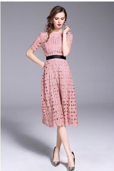 【正規品】acka lace flare dress size2 lace flare dress – Acka online store