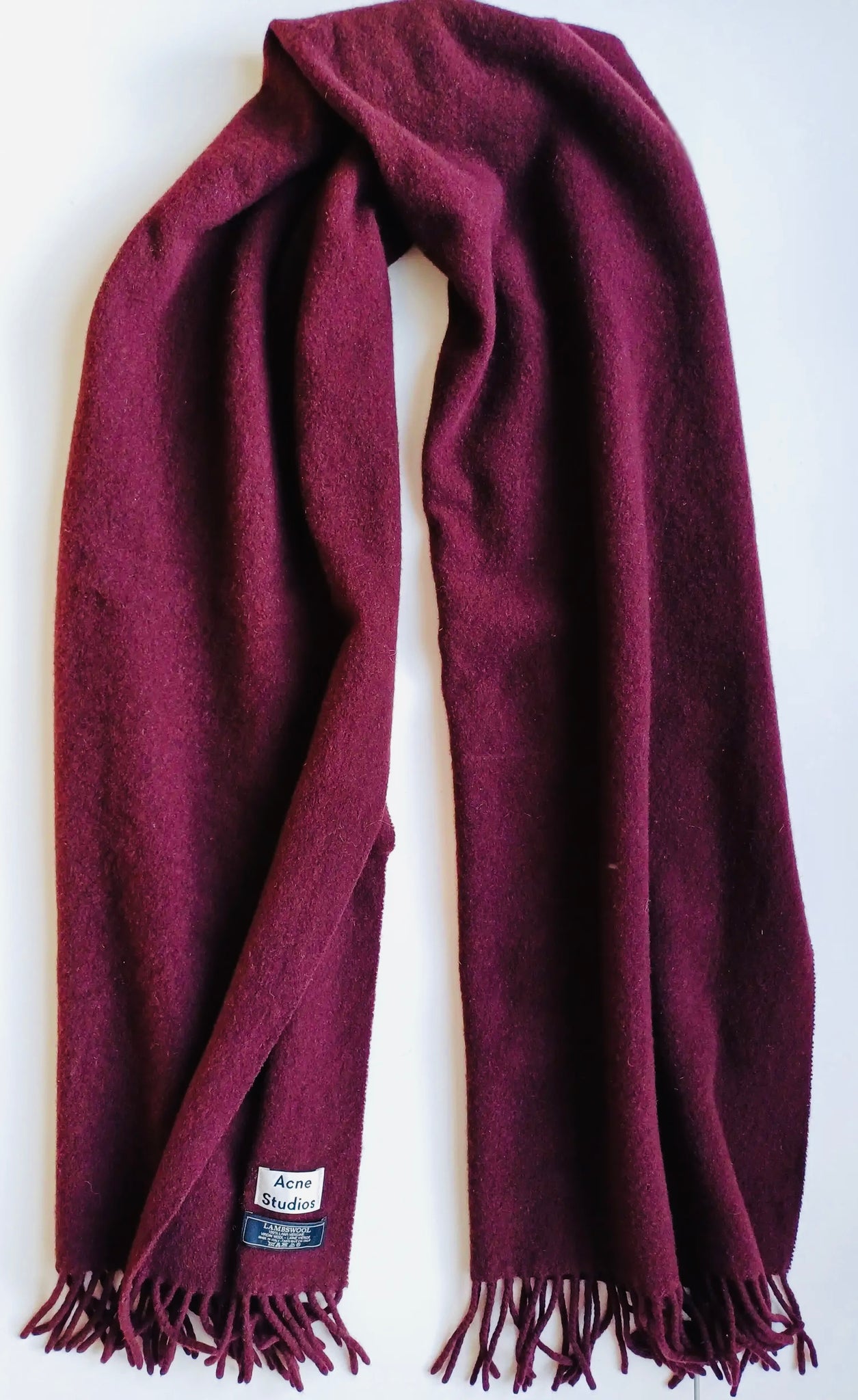 Acne Studios - Fringe alpaca scarf - Grey