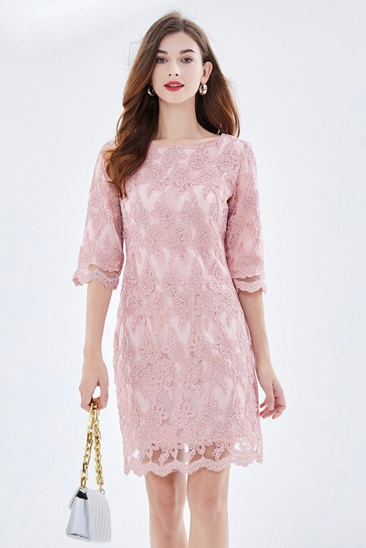 Pink Lace Dress - Dress Album Pink Lace Dress - Dress Album
