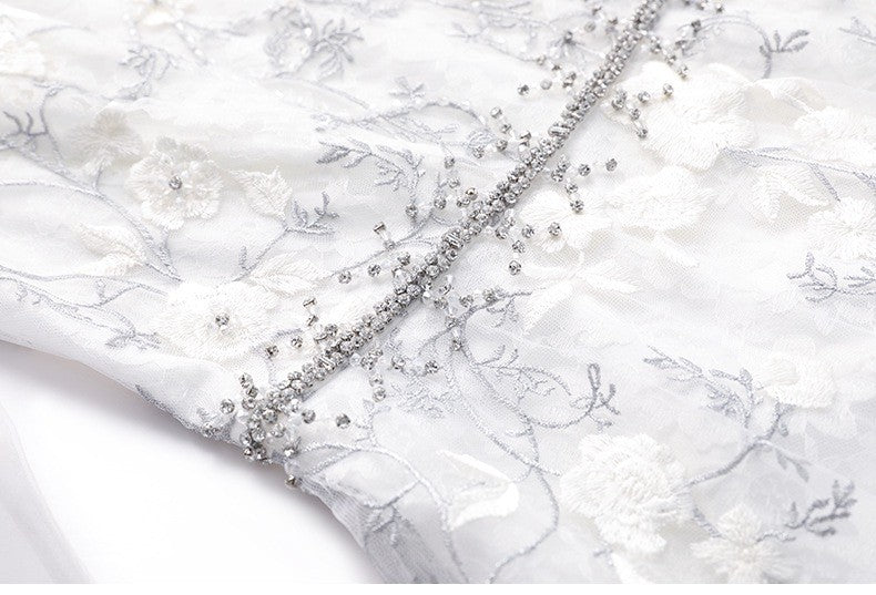 Lace Dress W/ Embroidery