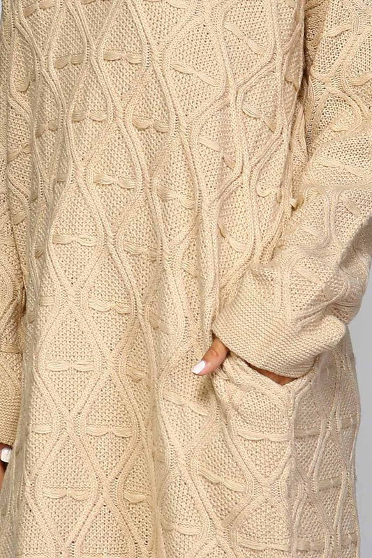 Pattern Sweater Dress