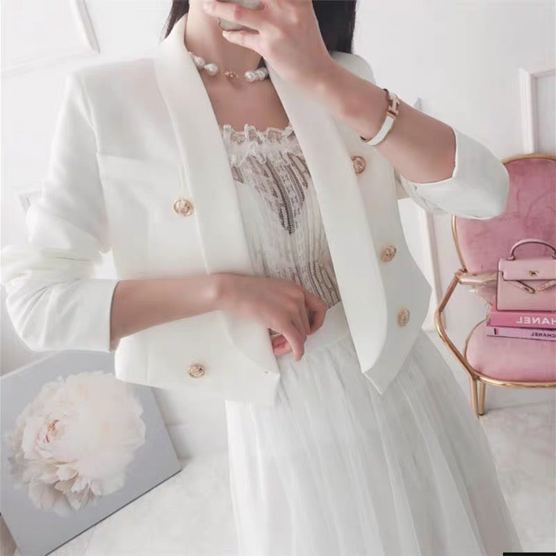 Double Breasted Short Jacket