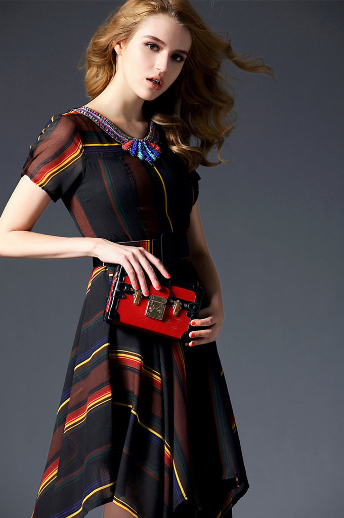 Strap Beads Dress - Dress Album