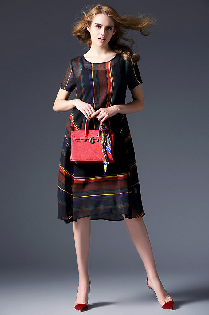 Strap A-Line Dress - Dress Album