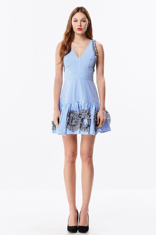 Multi Color Gingham Mini Dress