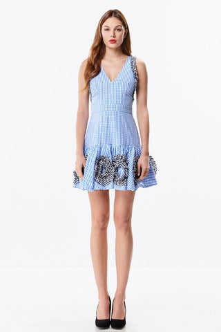 Multi Color Gingham Mini Dress