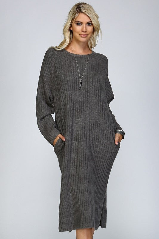 Chunky Ribbed Sweater Dress
