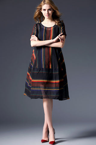 Strap A-Line Dress - Dress Album