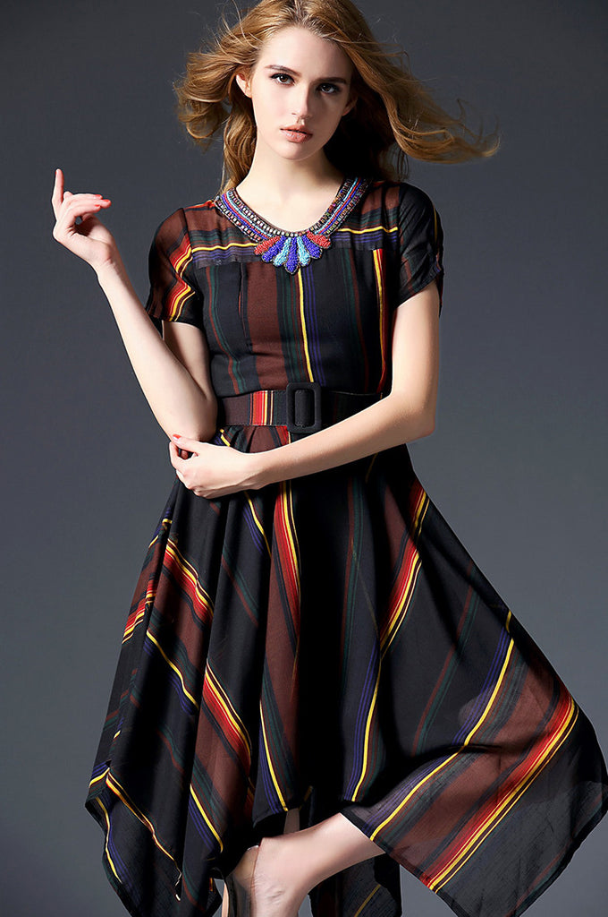 Strap Beads Dress - Dress Album