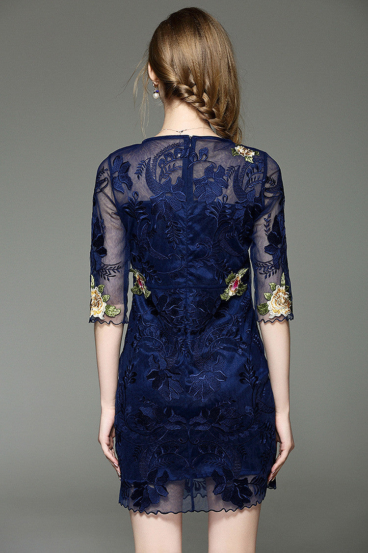 Embroidered Flower Lace Dress XL Embroidered Flower Lace Dress XL