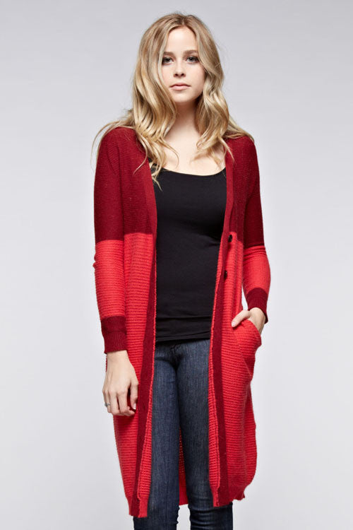Ladies Long Cardigan