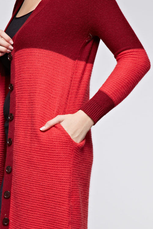 Ladies Long Cardigan