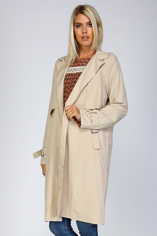 Single Breasted Trench Coat