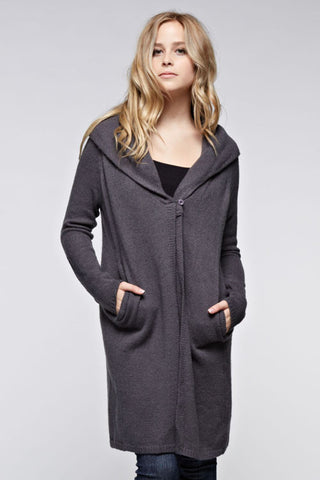 Long Cardigan With Wooden Button
