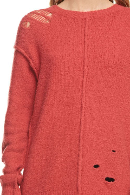 Fashion Sweater With Holes