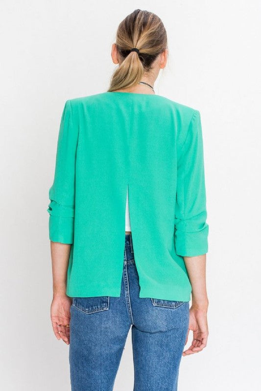 Open Blazer W/ Buttons