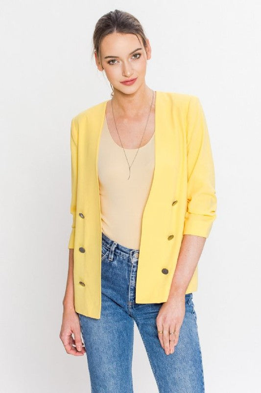 Open Blazer W/ Buttons