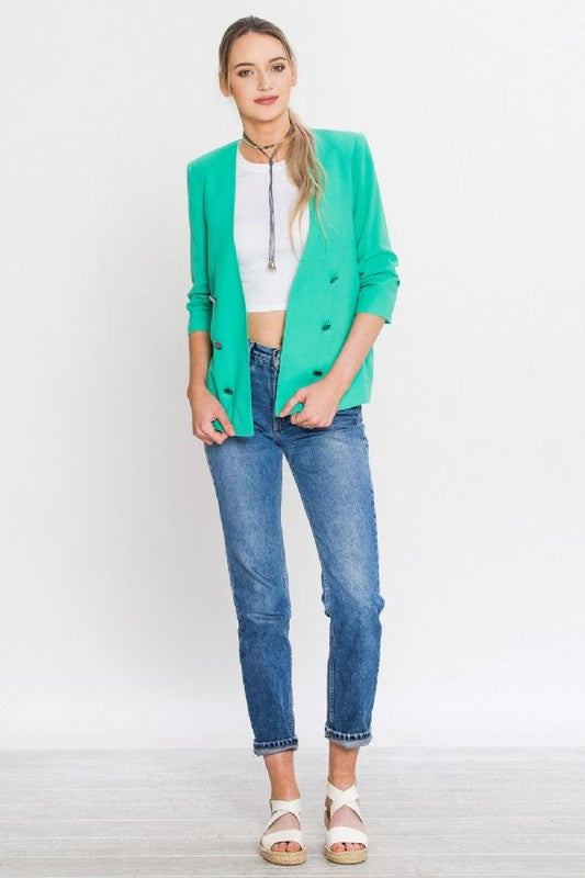 Open Blazer W/ Buttons