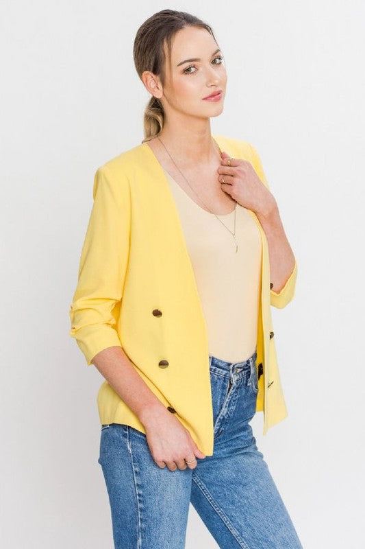 Open Blazer W/ Buttons