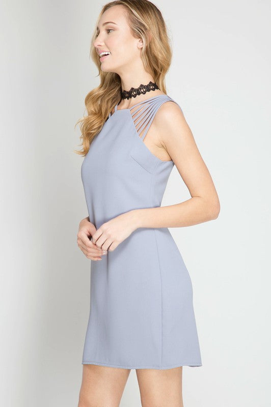 Fitted Dress W/ Multiple Straps