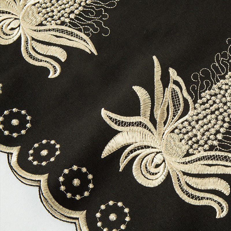 Floral Embroidered Midi Dress