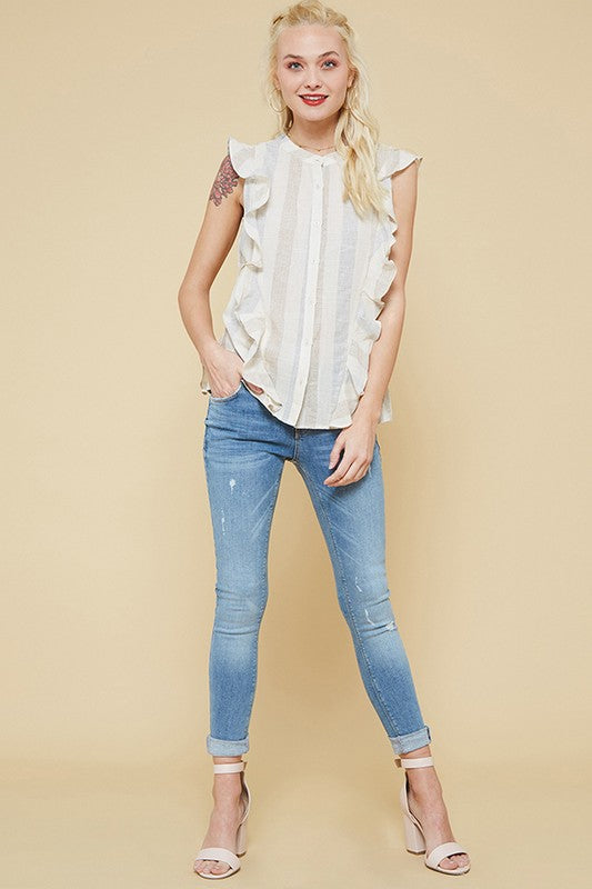 Striped Button Down Shirt