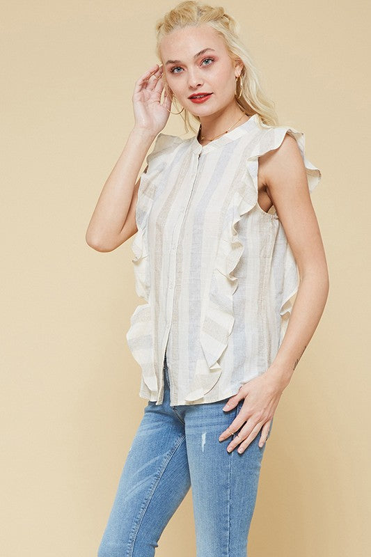 Striped Button Down Shirt