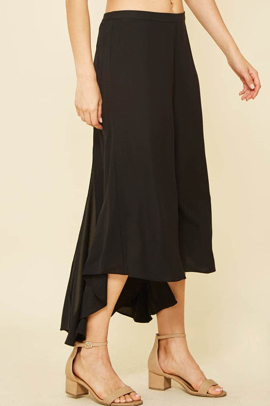 High Low Asymmetrical Crop Pant