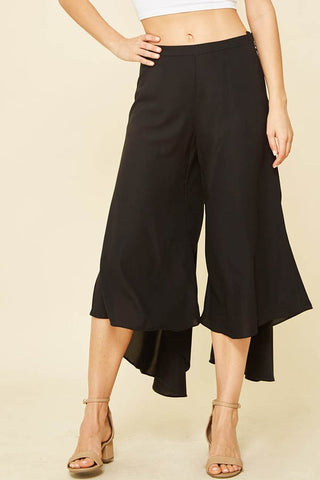 High Low Asymmetrical Crop Pant