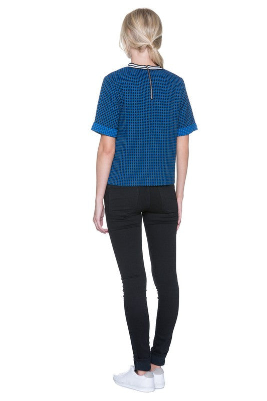 Short Sleeve Round Neck Top