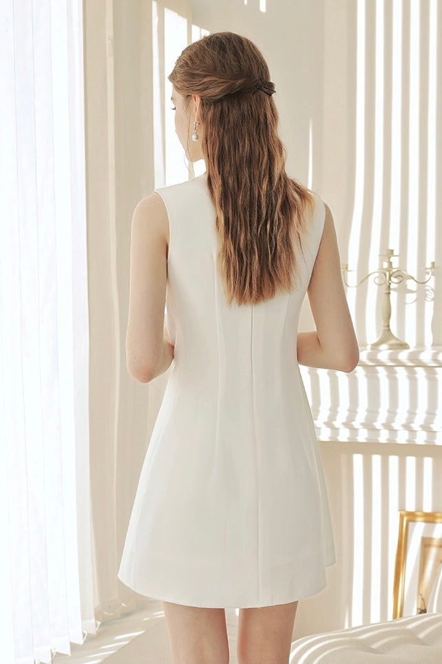 Mini Dress With Brooch