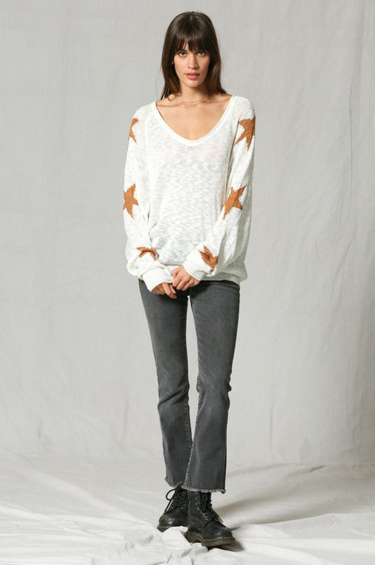 Knit Top w/ Star Details