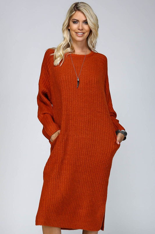 Chunky Ribbed Sweater Dress