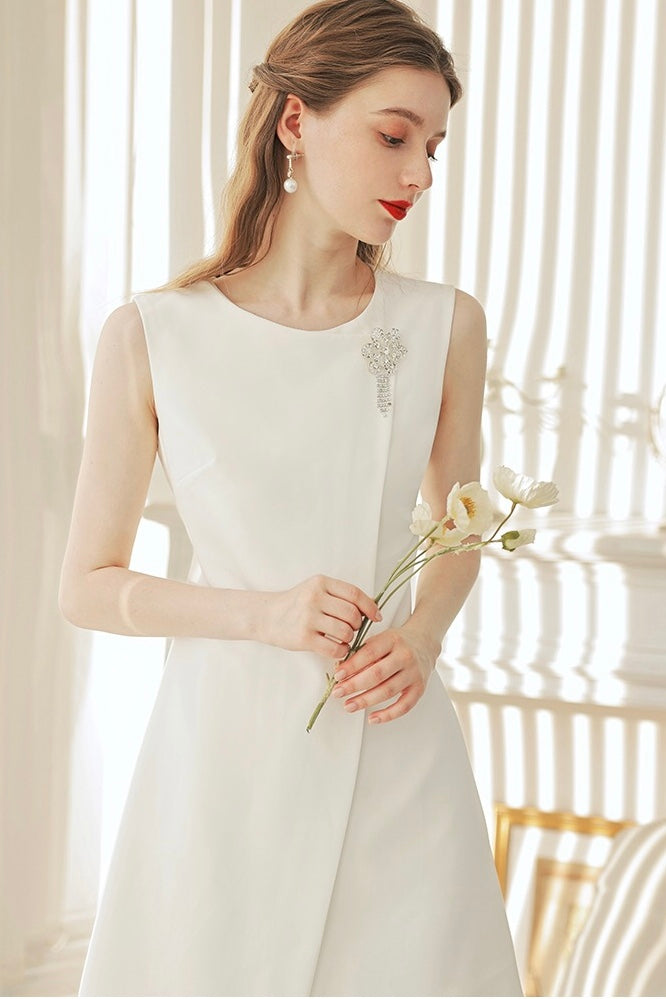 Mini Dress With Brooch