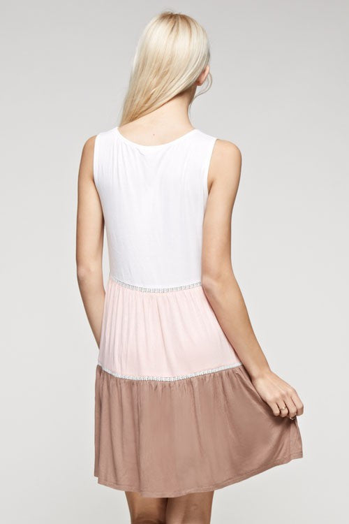 Color Block Jersey Dress - Dress Album