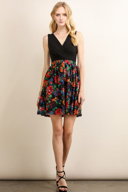 Mini Dress W/ Ruffled Skirt