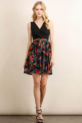 Mini Dress W/ Ruffled Skirt