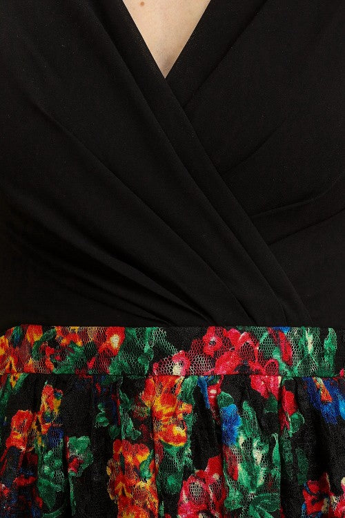 Mini Dress W/ Ruffled Skirt