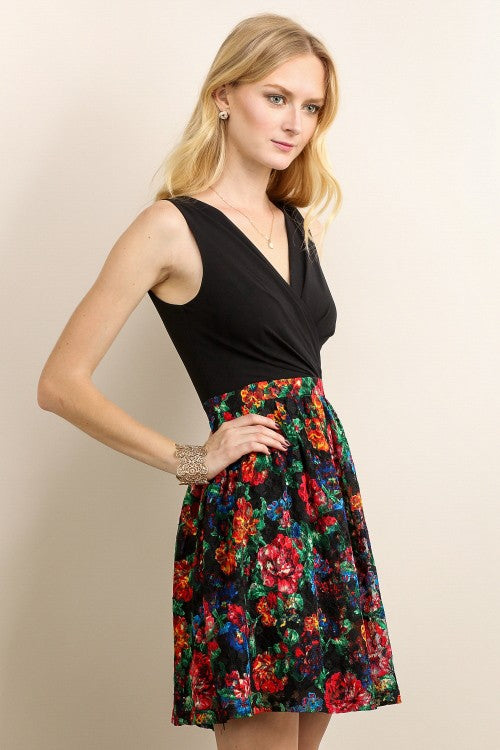 Mini Dress W/ Ruffled Skirt