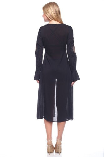 Woven Lace Detail Cardigan