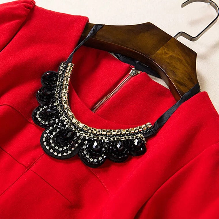 Baby Doll Dress W/ Necklace