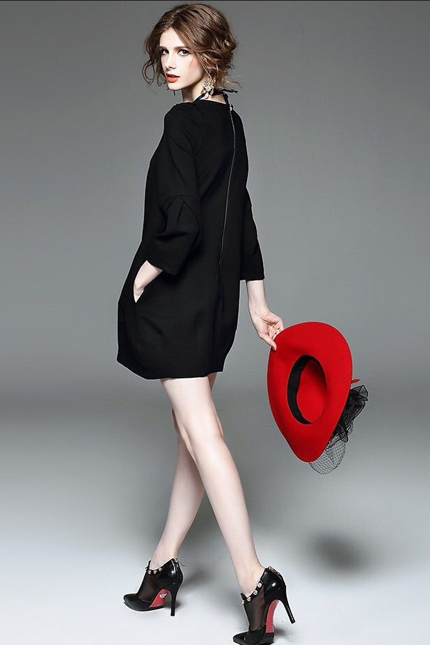 Baby Doll Dress W/ Necklace