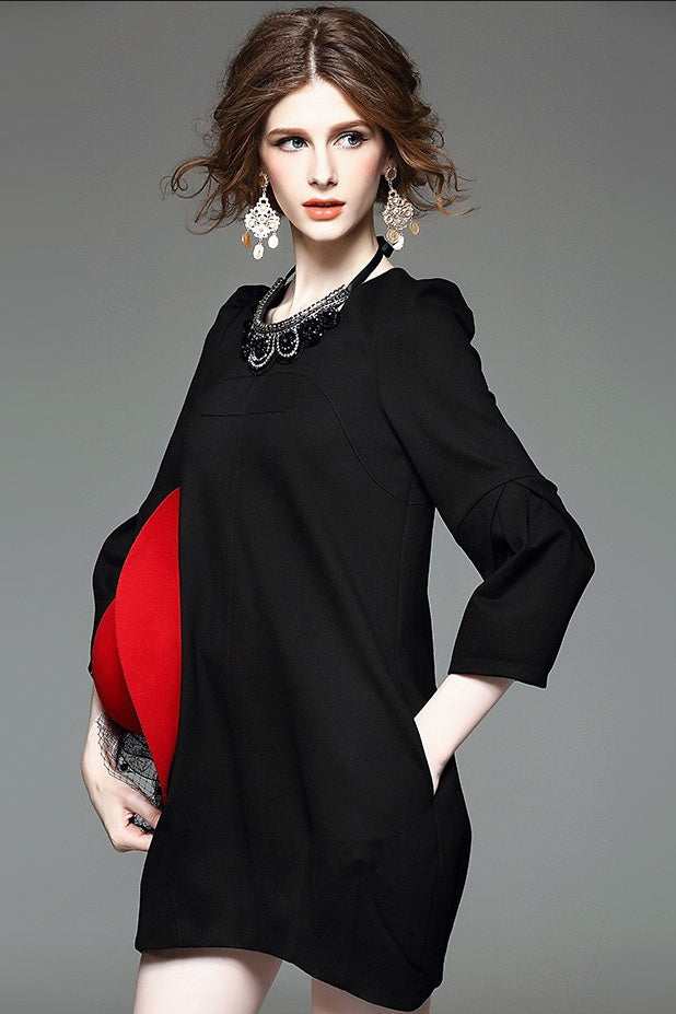 Baby Doll Dress W/ Necklace