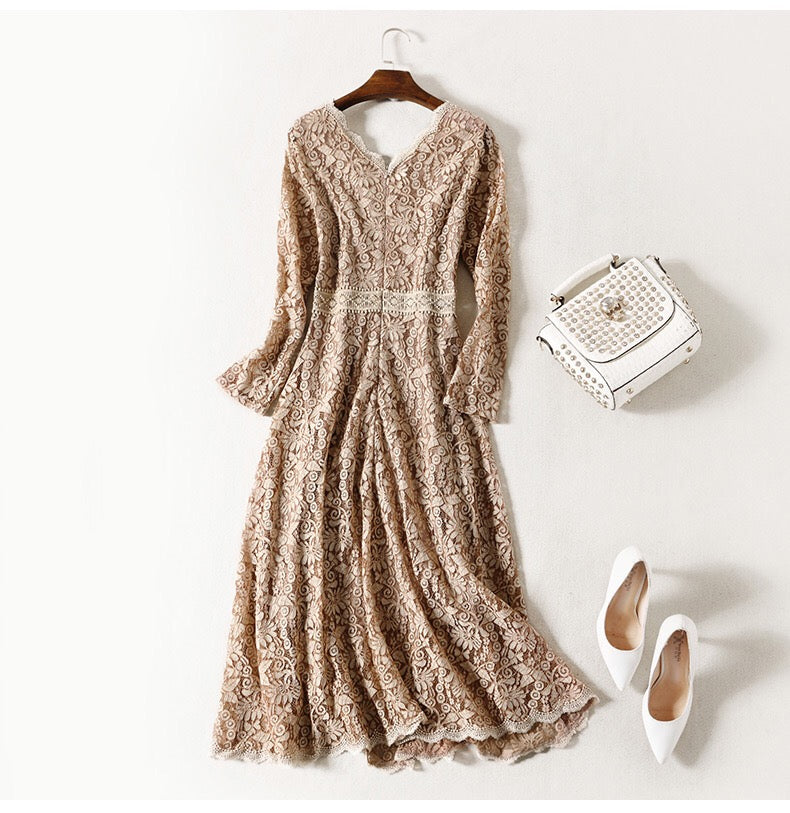 All Over Lace Midi Dress