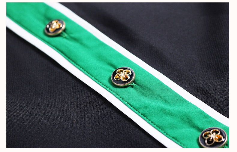 Shirt Collar Plaid Midi Dress