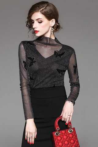 Butterfly Mesh Top