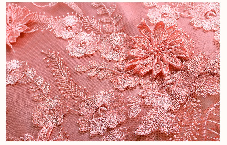 Lace Dress W/ Flower Detail