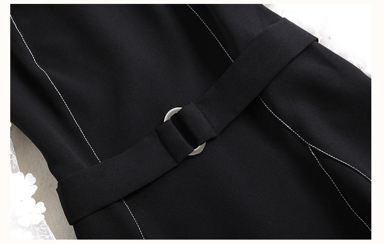 Skater Dress W/ Flower Sleeve