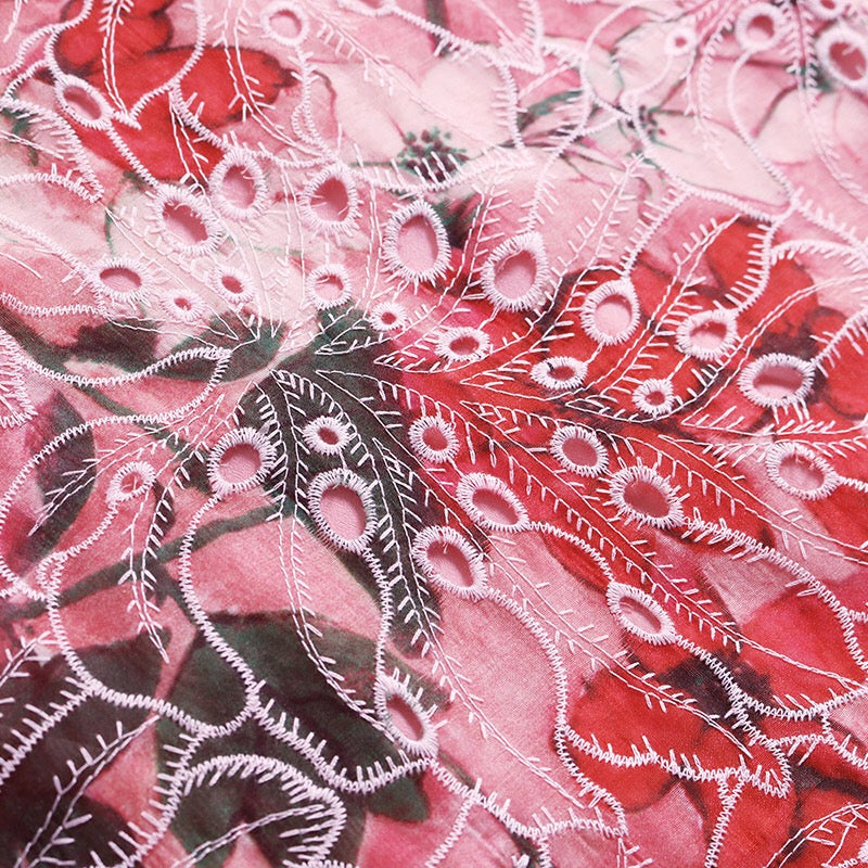 Floral Midi Dress W/ Cutout Detail